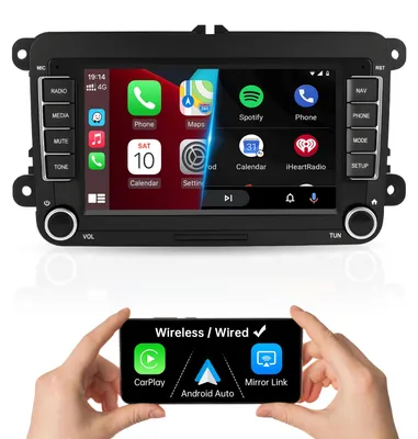Productafbeelding van 7 inch autoradio met CarPlay, Android Auto en MirrorLink
