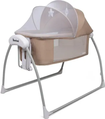 Produktbild von Baninni 4-in-1 Elektrische Schaukelwiege mit Beistellbett & Boxfunktion Coco Beige