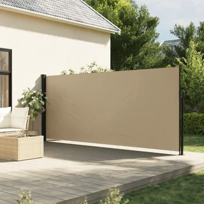 Obrázek produktu pro Maison Exclusive – Výsuvná boční markýza, béžová, 180 x 500 cm