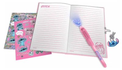 Produktbild von Stitch Magischer Tintenstift Mit Tagebuch-set Und Stift Kinder One Size