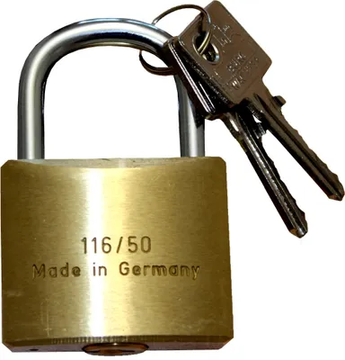 Produktbild von Zylinder-Vorhängeschloss 50 mm, 'Burg-Wächter', gleichschließend