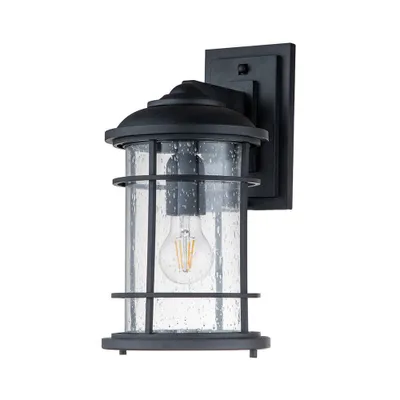 Produktbild von Lighthouse Outdoor Wandleuchte schwarz strukturiert  Feiss FE-LIGHTHOUSE2-M-BLK