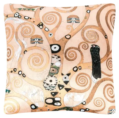 Obrázek produktu pro Dekorativní polštář s motivem "Strom života" od Gustava Klimta, rozměry 40 x 40 cm