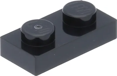 Image de 25 pièces LEGO, pièce c. 3023 en noir
