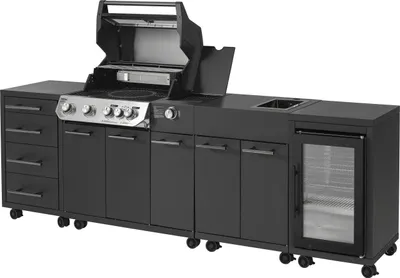 Produktbild von Primaster Outdoorküche Oakfield inkl. Gasgrill + Kühlschrank & Spüle 274 x 122 cm
