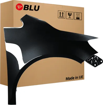 Zdjęcie produktu dla BLU Błotnik pasujący do VW Volkswagen Golf V+ / Golf 5 PLUS LC9X Prawy Czarny TiefSchwarz | 2005-2009 | Przedni Przód | Lakierowany | Gotowy do montażu  | Stal