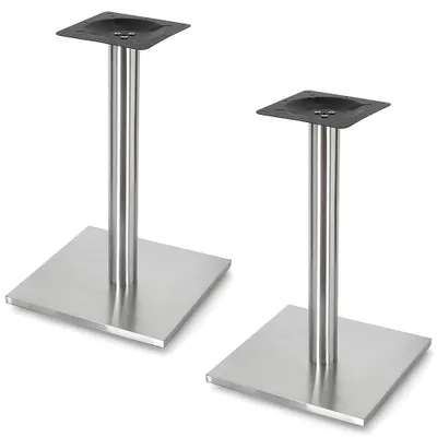 Immagine prodotto di Tischbein 2x Supporto per casse in acciaio inox Supporto per altoparlanti Podio Base per tavolo