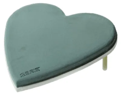Produktbild von 2 Stück OASIS® ECObase® Herz, 50 x 50 x 5 cm – Frischblumen-Steckschaum