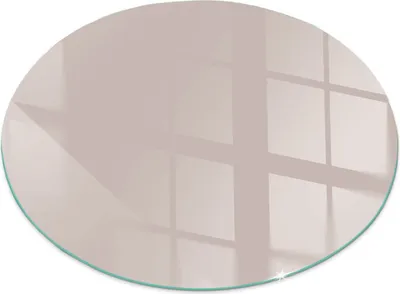 Obrázek produktu pro Skleněná základní deska pro Fi 80 cm - kamna - krbová deska ze skla - ochranné sklo - skleněná ochranná deska proti jiskrám - skleněná základní deska ohnivzdorná - tepelná ochranná deska - skleněná ochrana základny - barva: světle hnědá