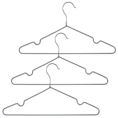 Produktbild von STORAGE SOLUTIONS Kleiderbügel aus Metall beschichtet 3 Stück