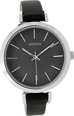 Produktbild von Oozoo Leder Damen Uhr Analog Quarzuhr Armband schwarz Timepieces D2UOC9139A