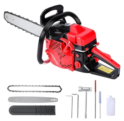 Obrázok produktu pre Benzínová motorová píla - 52 cm³ motor - dvojtaktný motor s výkonom 2,8 PS - dĺžka rezu 50 cm - s antivibračnou technológiou - určená na ťažbu dreva, odvetvovanie a rezanie dreva na palivo