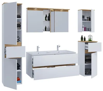 Obrázek produktu pro 6dílná koupelnová sestava s umyvadlem Cosila-I 111 cm