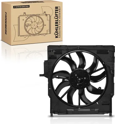 Immagine prodotto di Frankberg 1x ventola di raffreddamento motore singola con telaio ventola radiatore BMW X5 F15 F85 X6 F16 F86 2013-2019 xDrive