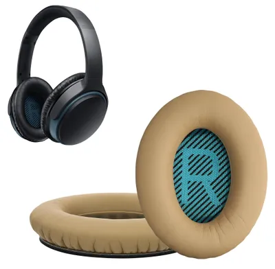 Produktbild von kwmobile 2x Ohr Polster für Bose Soundlink Around-Ear Wireless II Ohrpolster - Ersatz Ohrpolster - Kopfhörer Ersatzteile - Kopfhörer Ersatzpolster für