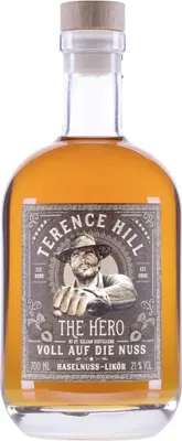 Immagine prodotto di Terence Hill The Hero Full on the nut bottiglia di liquore alla nocciola 700ml