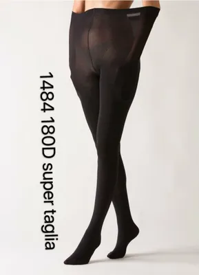Produktbild von cofi1453® Damen Strumpfhose 180DEN durchsichtig Baumwollzwickel Schwarz One Size