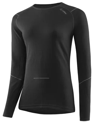 Produktbild von Löffler Transtex Merino Shirt L/S - Damen Langarm Unterhemd - schwarz schwarz 42