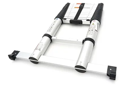 Produktbild von HBM Professional Teleskopleiter – Aluminium – Max. Arbeitshöhe 3,80 m