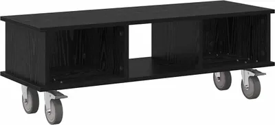 Produktbild von vidaXL TV-Ständer Schwarz Eichen-Optik 100 x 35 x 35 cm Holzwerkstoff