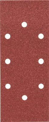Immagine prodotto di Set di fogli abrasivi per levigatrici orbitali, 25 pezzi, 8 fori, 93 x 230 mm, 80