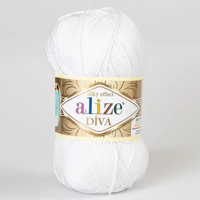 Obrázek produktu pro Příze DIVA - 100g / 350 m - Bílá