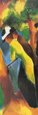Produktbild von August Macke Kunstdruck Bild - Sonniger Weg, 1913 (91 x 30 cm)
