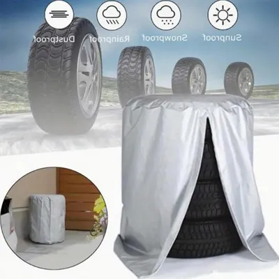 Universelle Schutzhülle für Reifen, geeignet für 14-18 Zoll Reifen, 73 x 110 cm, wetterfest und langlebig