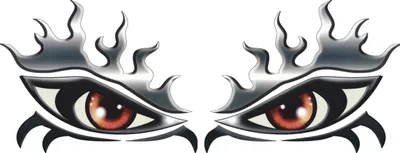 Produktbild von Hermann Schütz Aufkleber Fenster- und Car-Tattoo Augen metallic 2er-Set