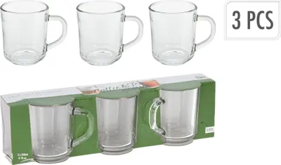 Produktbild von Koopman COFFEE TEA Glas-Set 240ml - 3 Stück