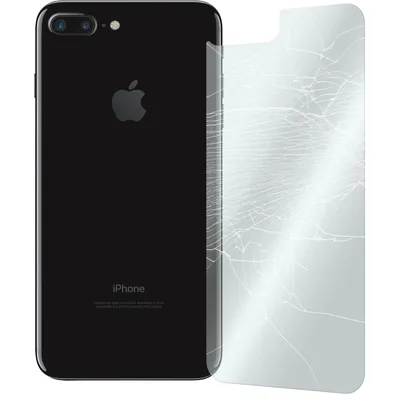 Produktbild von 1er-Pack PhoneNatic Glas-Folie Rückseite klar  kompatibel mit Apple iPhone 7 Plus / 8 Plus - Panzerglas für iPhone 7 Plus / 8 Plus