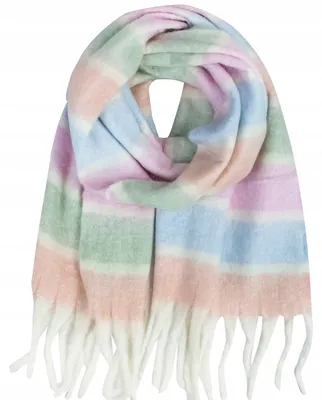 Produktbild von Agrafka Kuscheliger Warmer Strickschal Gestreift
