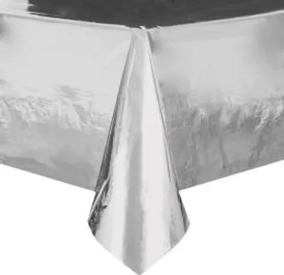 Produktbild von Unique Party 50410, Rechteckig, Kunststoff, Silber, 1 Stück(e), 1370 mm, 2740 mm