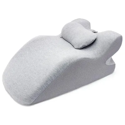 Produktbild von Bauchschlafkissen Memory-Schaum, Ergonomisches Bauchschläferkissen mit Abnehmbarem Kopfkissen, Stützkissen für Rücken & Lendenbereich