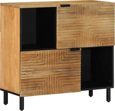 Produktbild von Sideboard Braun 80x33x75 cm Massivholz Mango