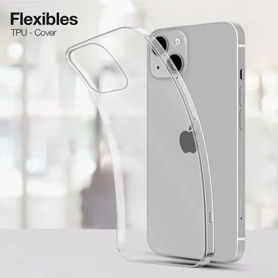 Produktbild von Slim Cover für Apple iPhone 15 Hülle Transparent Flexibel Elastisch Backcover Schutzhülle Handyhülle