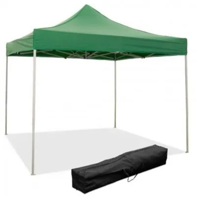 Produktbild von 3 x 3 m grüner Faltpavillon mit wasserdichter PVC-Beschichtung