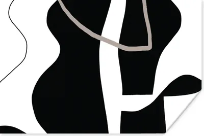 Produktbild von MuchoWow® Poster Abstrakt - Minimalismus - Design 30x20 cm - Plakate - Print