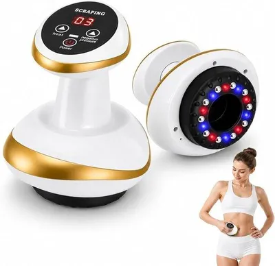 Productafbeelding van 4-in-1 anticellulitemassager met vacuümcupping en Gua Sha