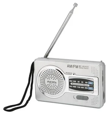 Productafbeelding van Draagbare Radio – Batterijgevoede AM/FM Transistorradio met Hoofdtelefoonaansluiting