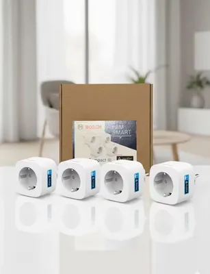 Produktbild von Bosch SmartHome Zwischenstecker kompakt M plug compact +M 4er Set [+M]