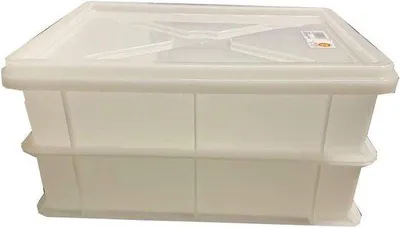Produktbild von Famanu Deigcontainer stapelbar 30 x 40 cm mit Deckel - Ideal für Brot- und Pizzateig