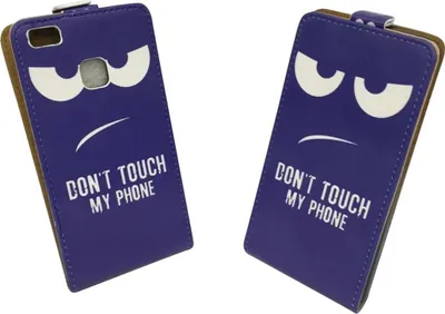 Produktbild von Dont Touch My Phone Handyhülle Huawei P9 Lite Klapphülle Flip Case
