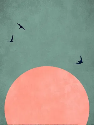 Image de Kubistika - imprimé "A Beautiful Day" PM7149 (40 cm x 30 cm) (Orange/Vert/Noir)