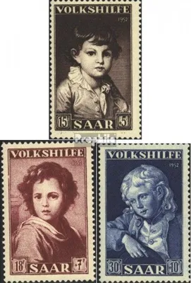 Produktbild von Briefmarken Saarland 1952 Mi 338-340 (kompl.Ausg.) postfrisch Volkshilfe: Gemälde (III)