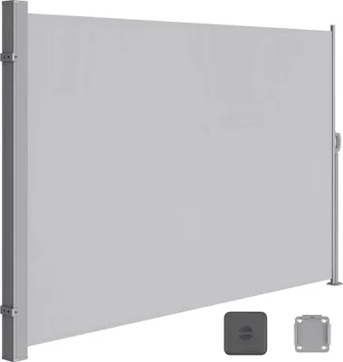Immagine prodotto di In And OutdoorMatch schermo privacy Hermina - 250x350cm grigio chiaro - paravento - schermo privacy - tessuto privacy - recinzione - frangivento - tessuto PVC frangivento