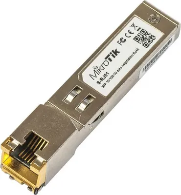 Image de MikroTik SFP 10/100/1000M module métallique S-RJ01, RJ-45, 100m, 1.25Gps