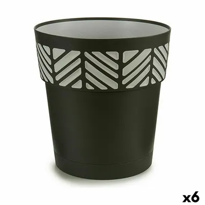 Obrázek produktu pro Samozavlažovací květináč Stefanplast Orfeo antracitový plast 29 x 29 x 29 cm (6 kusů)