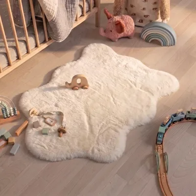 Produktbild von Volero - Kinderteppich - Huggy Schaf Weiß - 55x80 cm - Kinderzimmer, Babyzimmer - Modern