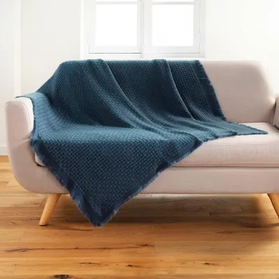 Obrázek produktu pro Příjemná deka Imani 125 cm x 150 cm námořnická modrá
